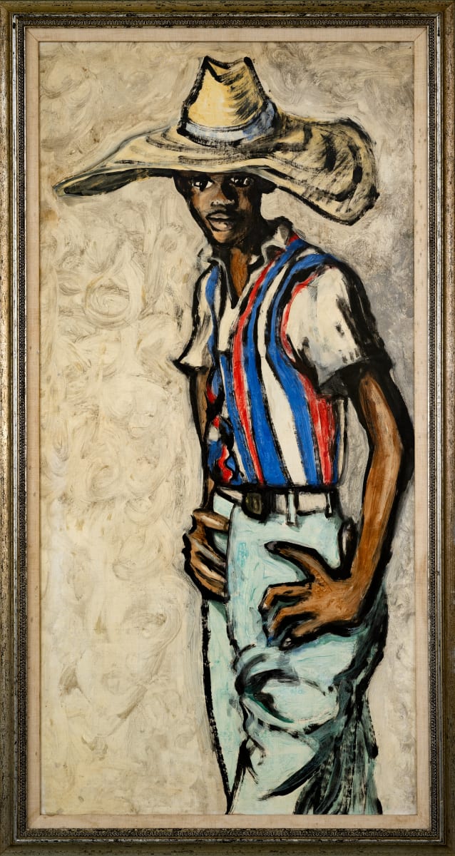 Boy in Red, White, and Blue Shirt by Michael Lester  Image: Recto