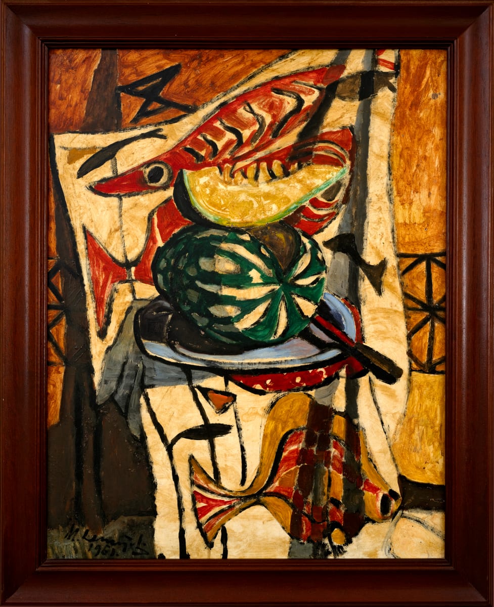 Bath Towel with Pumpkin by Michael Lester  Image: Recto
