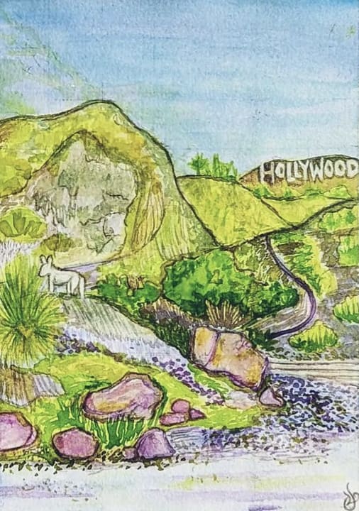 Hollywood Sign, Griffith Park by Roshni Patel 