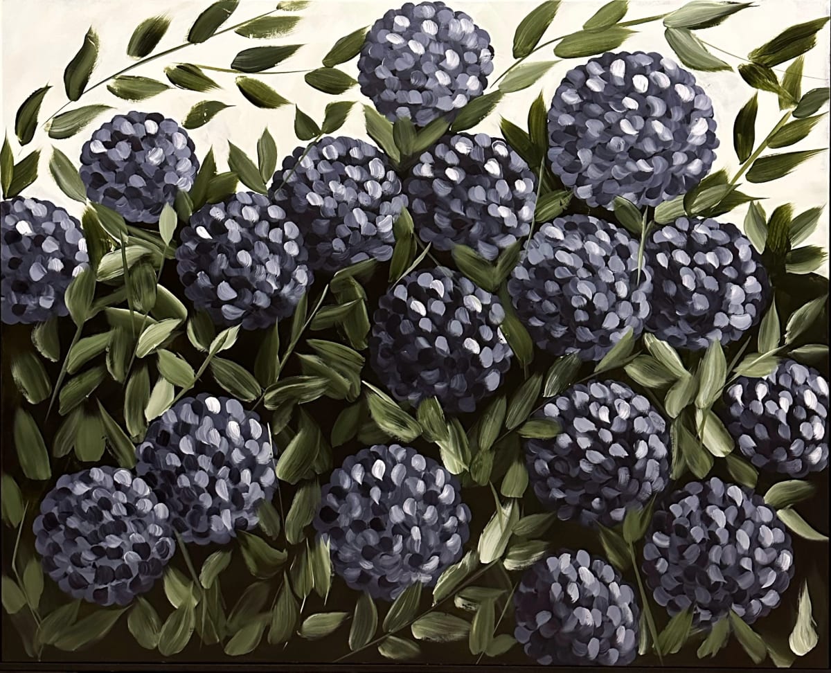 Blue Hydrangeas #7 | Framed by amanda rubenstein 