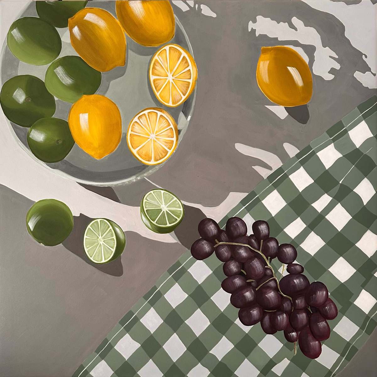 Citrus and Grapes #7 | Framed by amanda rubenstein 
