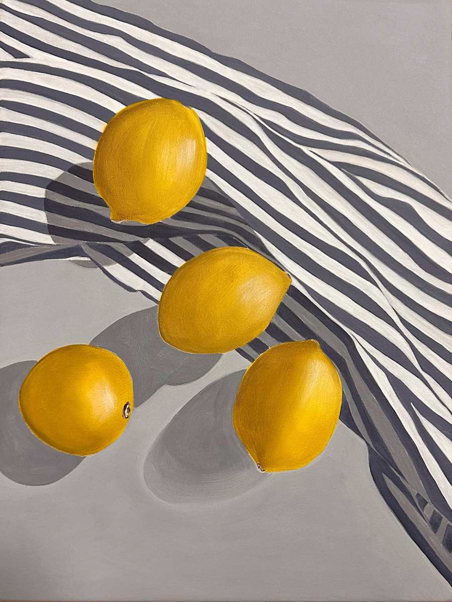 Lemons On Table #5 | Framed by amanda rubenstein, Image 1.