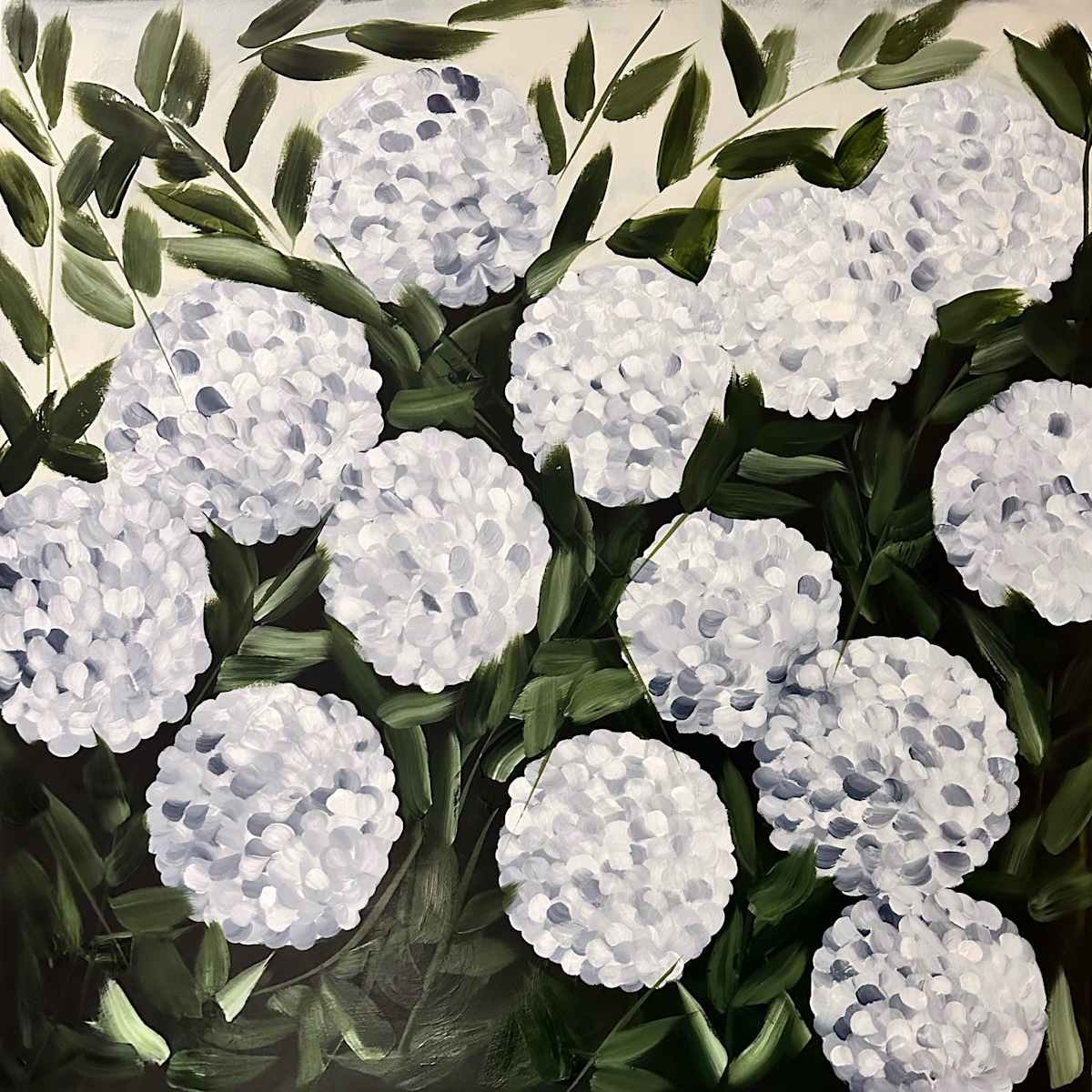 Pale Blue Hydrangeas | Framed by amanda rubenstein, Image 1.