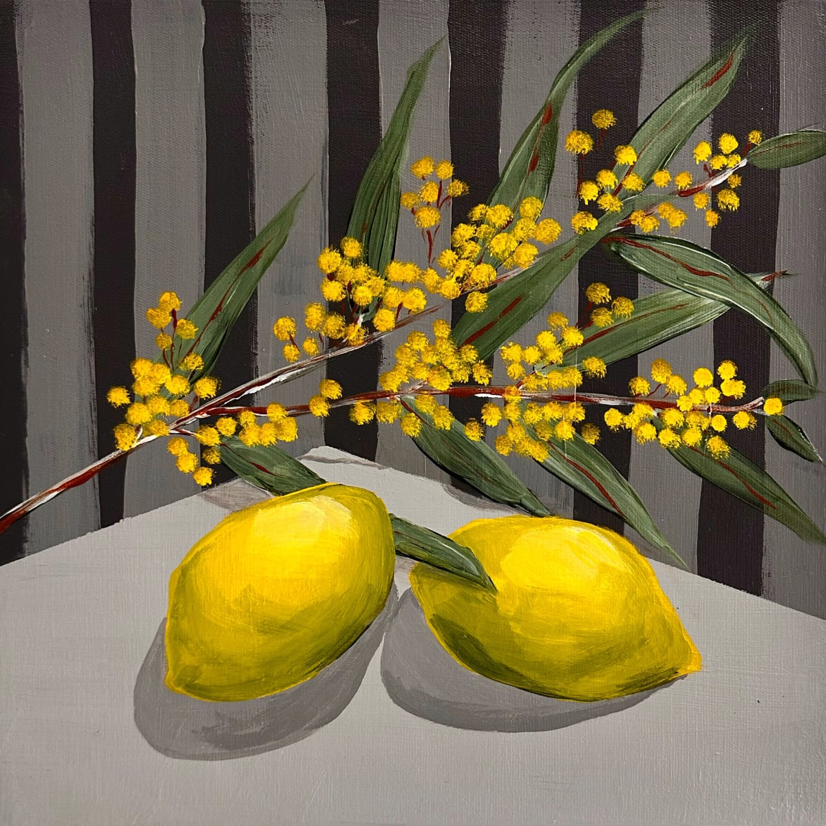 Wattle and Lemons | Framed by amanda rubenstein, Image 1.