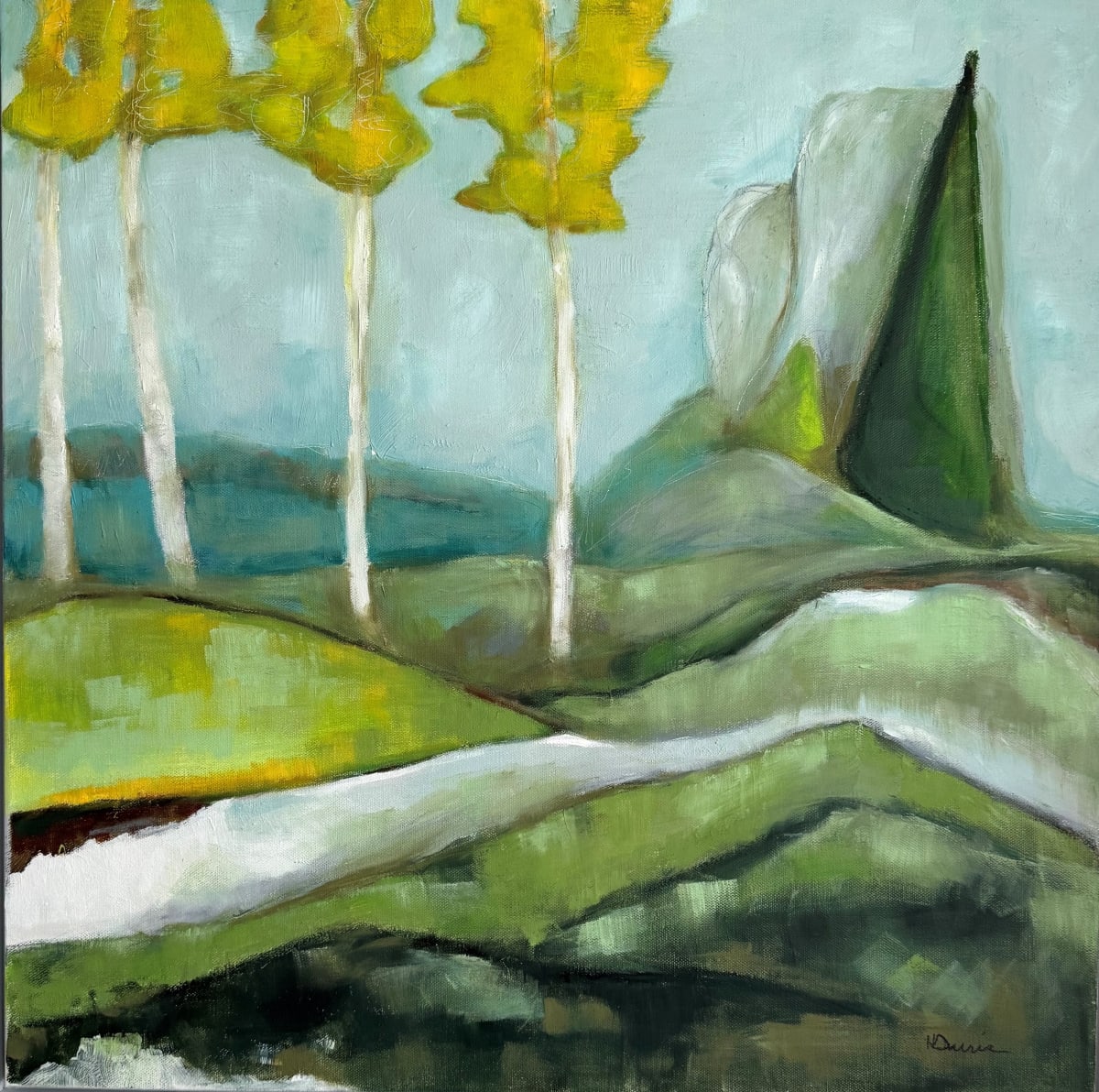 At the Edge of the Aspen Grove by Heather Duris  Image: cropped view of Aspens