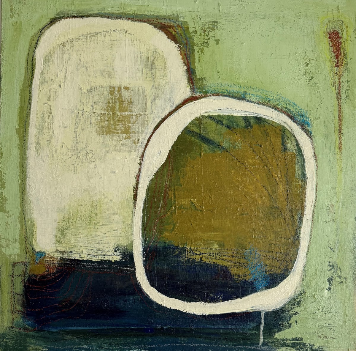 Green Fields #2 by Heather Duris  Image: Abstract landscape