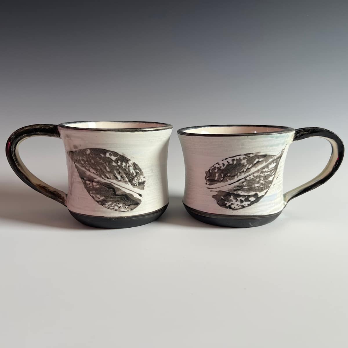 Coffee cups in Arctic Ice Blue by Kristin Bernhardt Conrad 