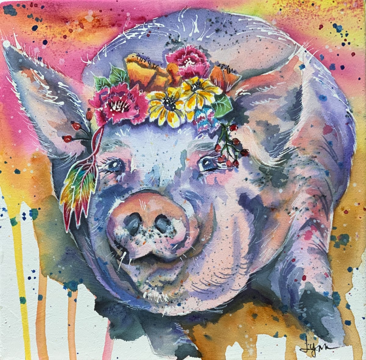 Petunia Pig by Lynn Shield 