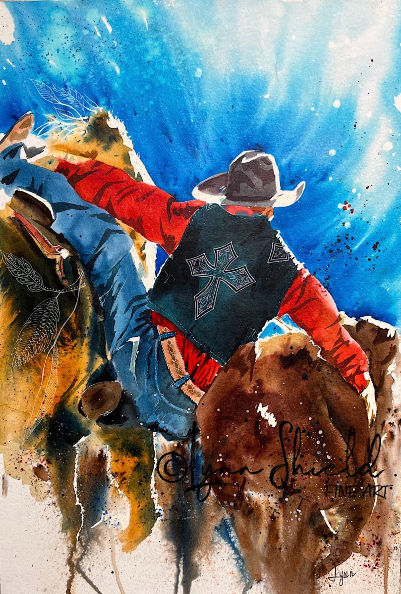 Wrestle 'Em by Lynn Shield  Image: Wrestle 'Em - close up