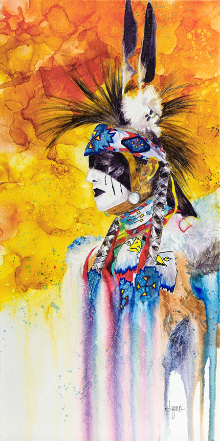 The Brave - Spirit of the West/Native Spirit by Lynn Shield  Image: The Brave - one of three "Native Spirit" paintings in my "Spirit of the West" collection.