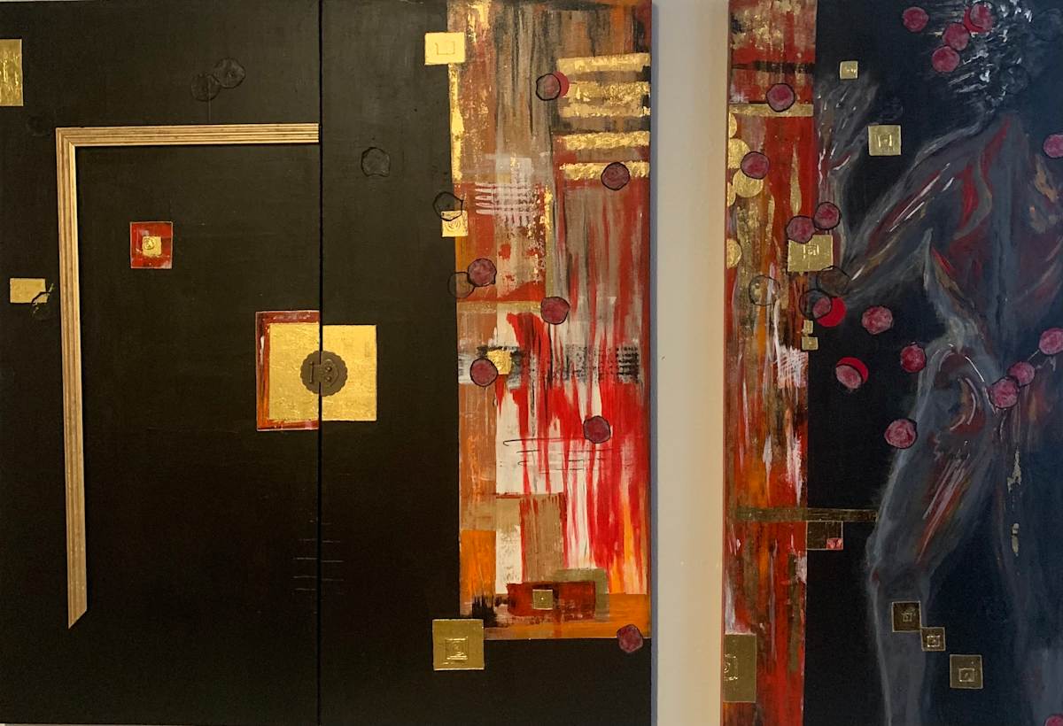 Leaving (Triptych) by Juanita Ayson, Image 1.