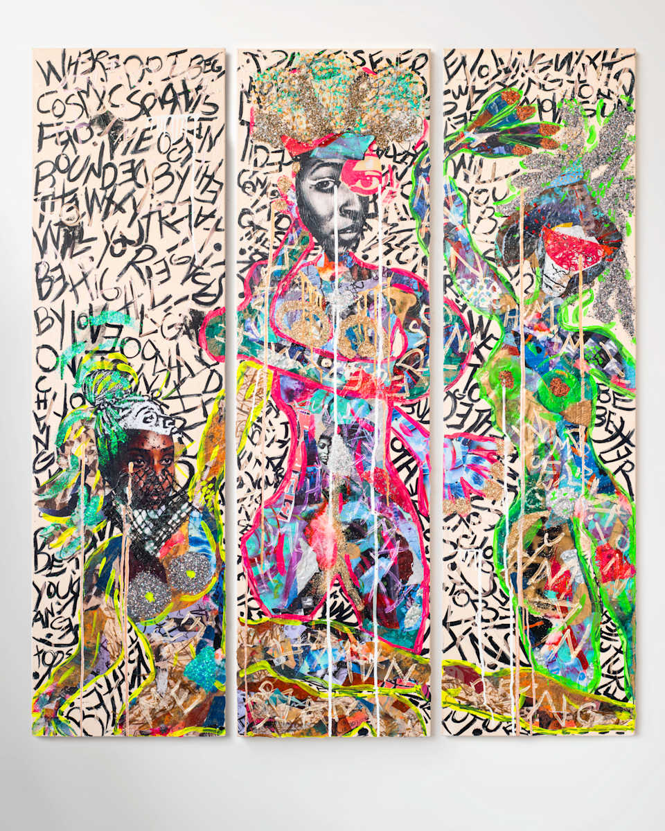 Daughters of Calm Dissension by Courtney Minor  Image: Full triptyph