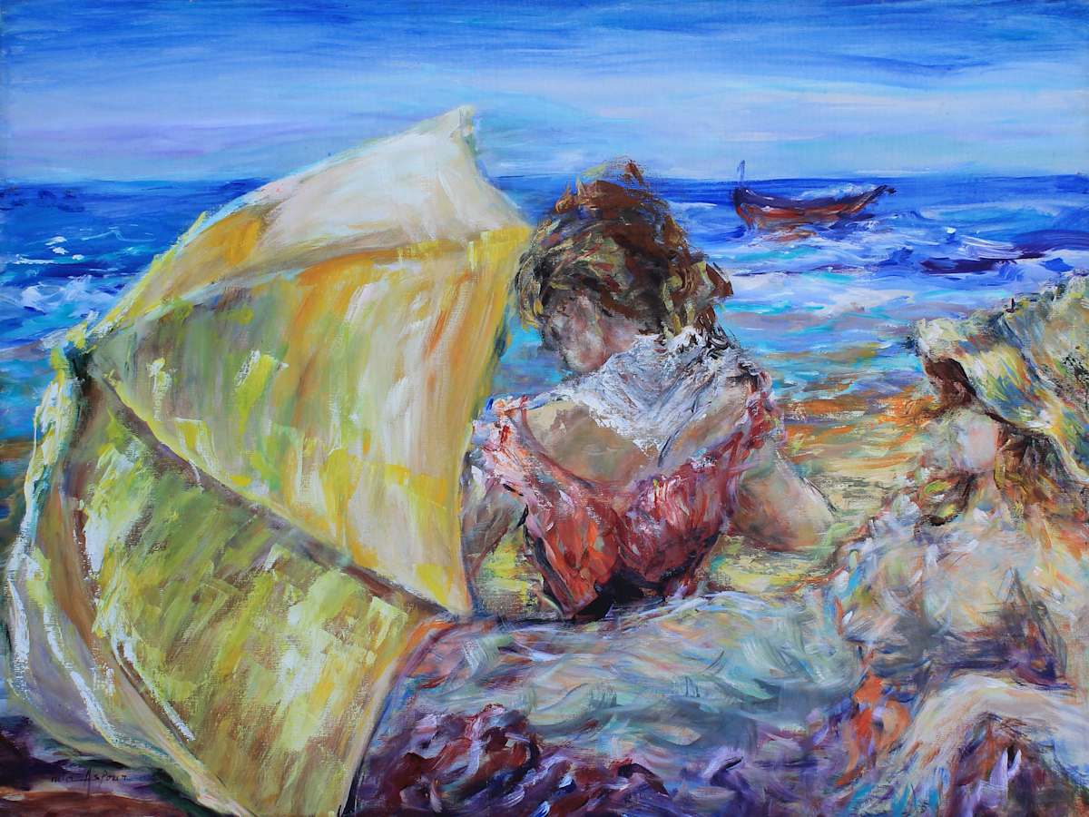 Yellow Umbrella by Rita Asfour, Image 1.