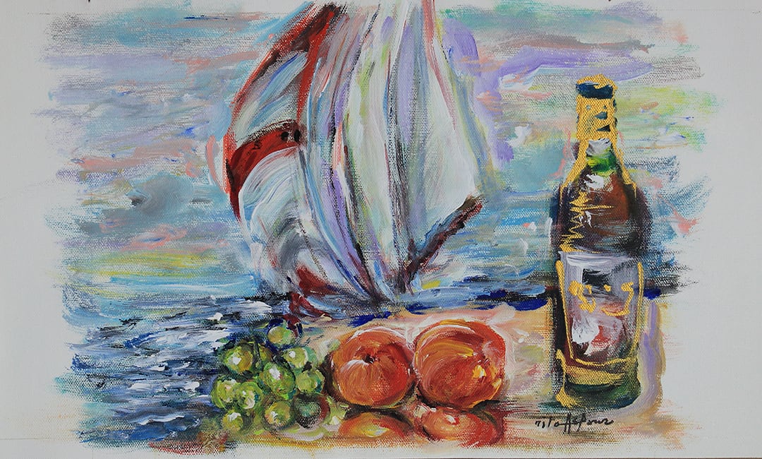 Bottle And Sail by Rita Asfour, Image 1.