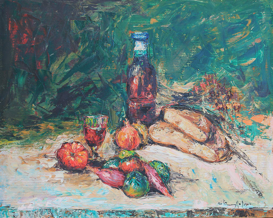 Bread And Wine by Rita Asfour, Image 1.