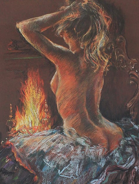 By The Fire by Rita Asfour, Image 1.