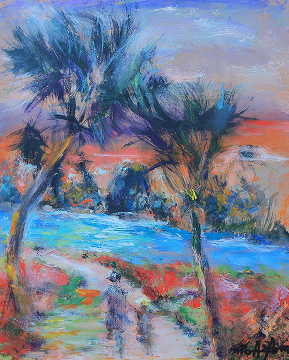 Walking By The Stream by Rita Asfour, Image 1.
