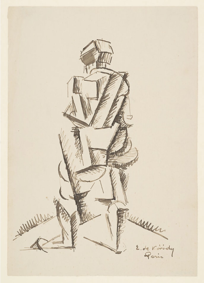 Standing Figure by Elemer de Korody 