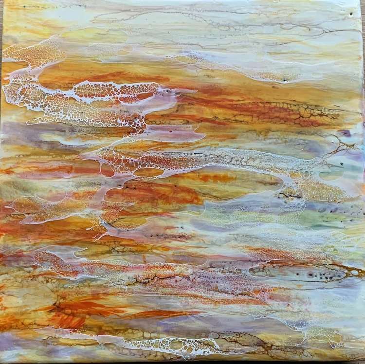 Sunset Pond by Laura Drew Art, Image 1.