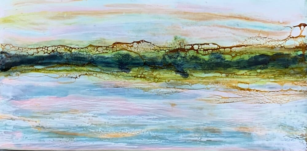 Apricot Sky by Laura Drew Art 