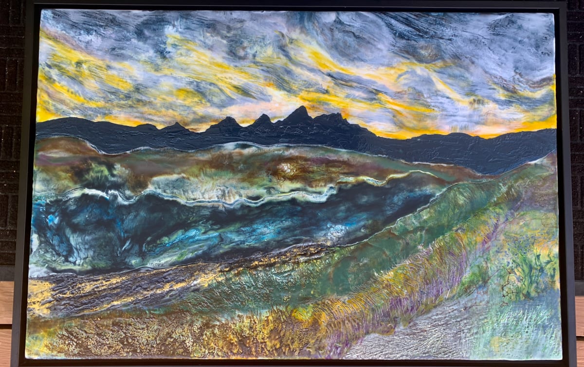 Tetons Afar framed by Laura Drew Art, Image 2.