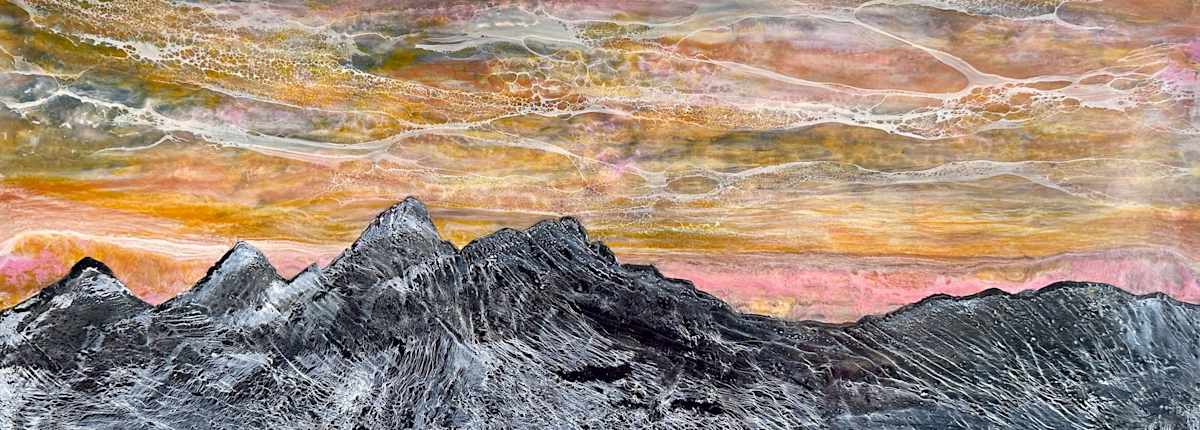 Teton Sunset by Laura Drew Art, Image 1.