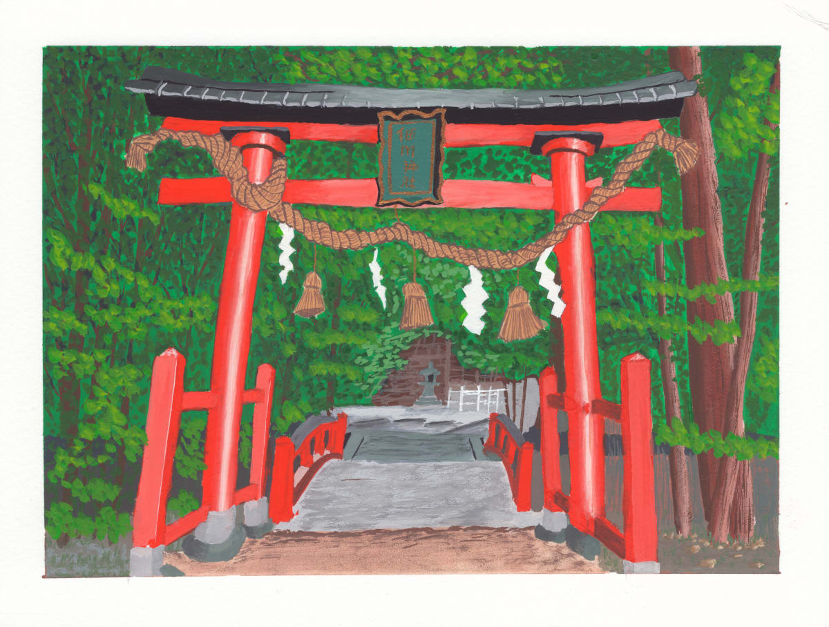 Torii from Hosokawa Shrine by Dave Astels 