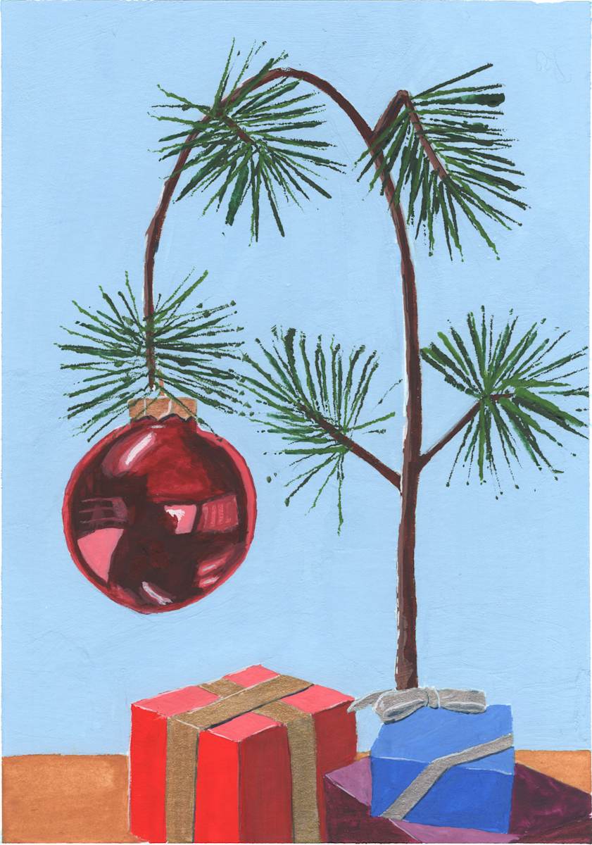 2024 Holiday card by Dave Astels  Image: A simple holiday is best.