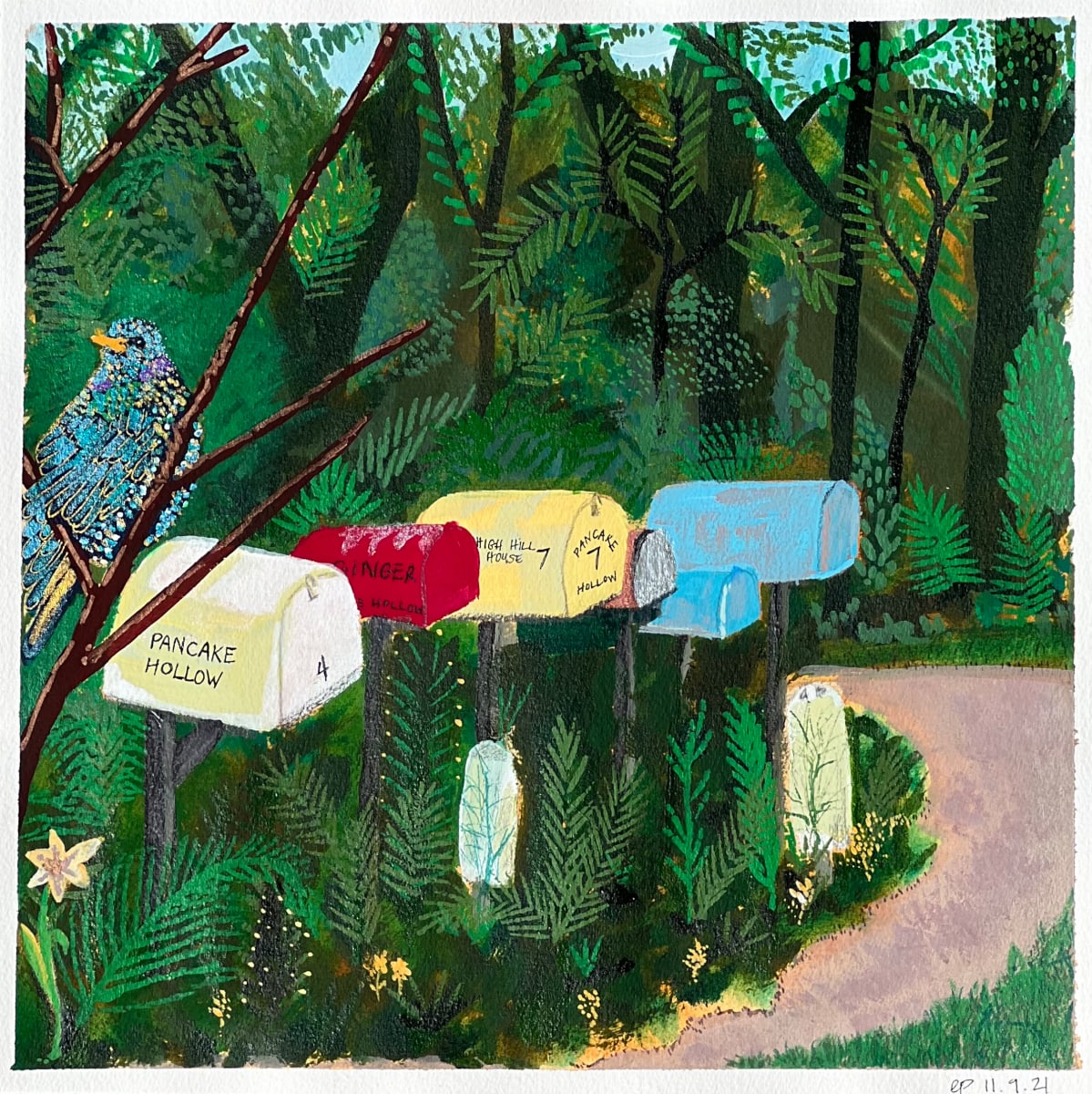Pancake Hollow by Erika Person  Image: I was utterly enchanted by these mailboxes in Aquinnah, MA! I mean, who wouldn't want to live in a place called Pancake Hollow???