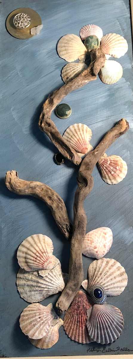 Gays Glory by Kathryn Redden  Image: mixed media shells earing 