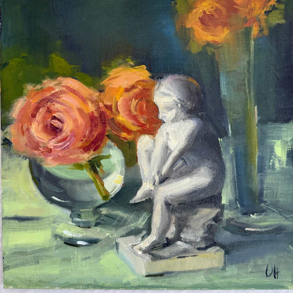 Marble and Roses by Olga Hegner, Image 1.