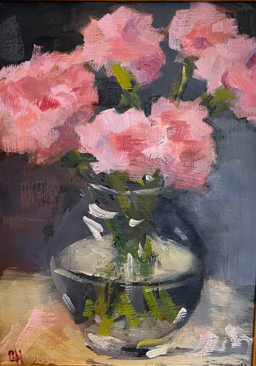 Pink Carnations by Olga Hegner, Image 1.