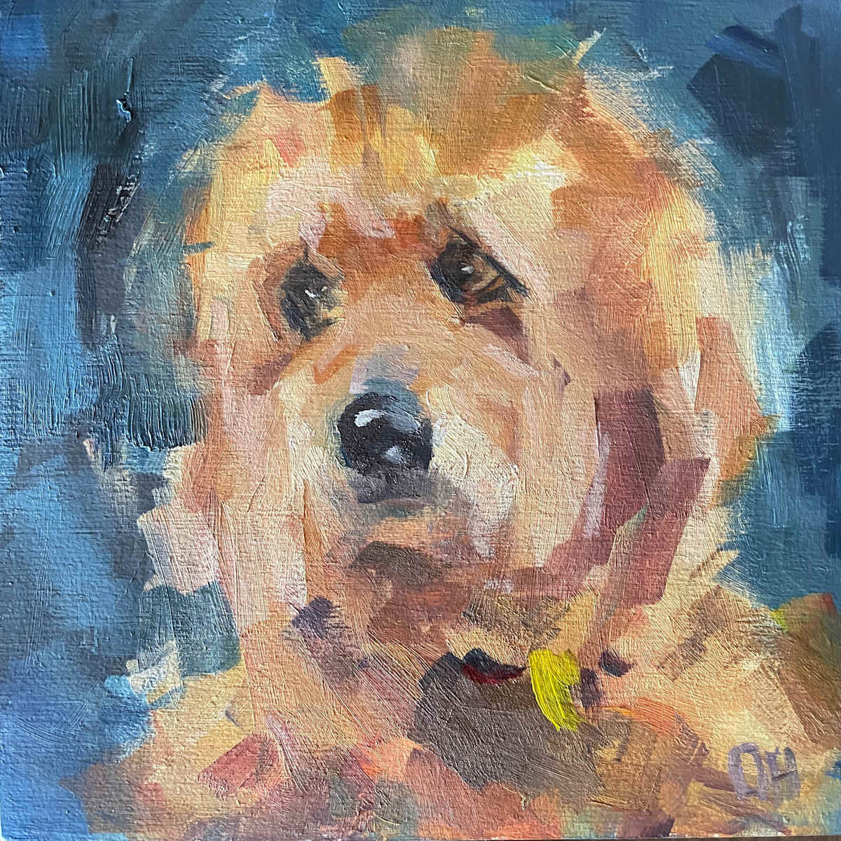 Doodle In Blue by Olga Hegner, Image 1.