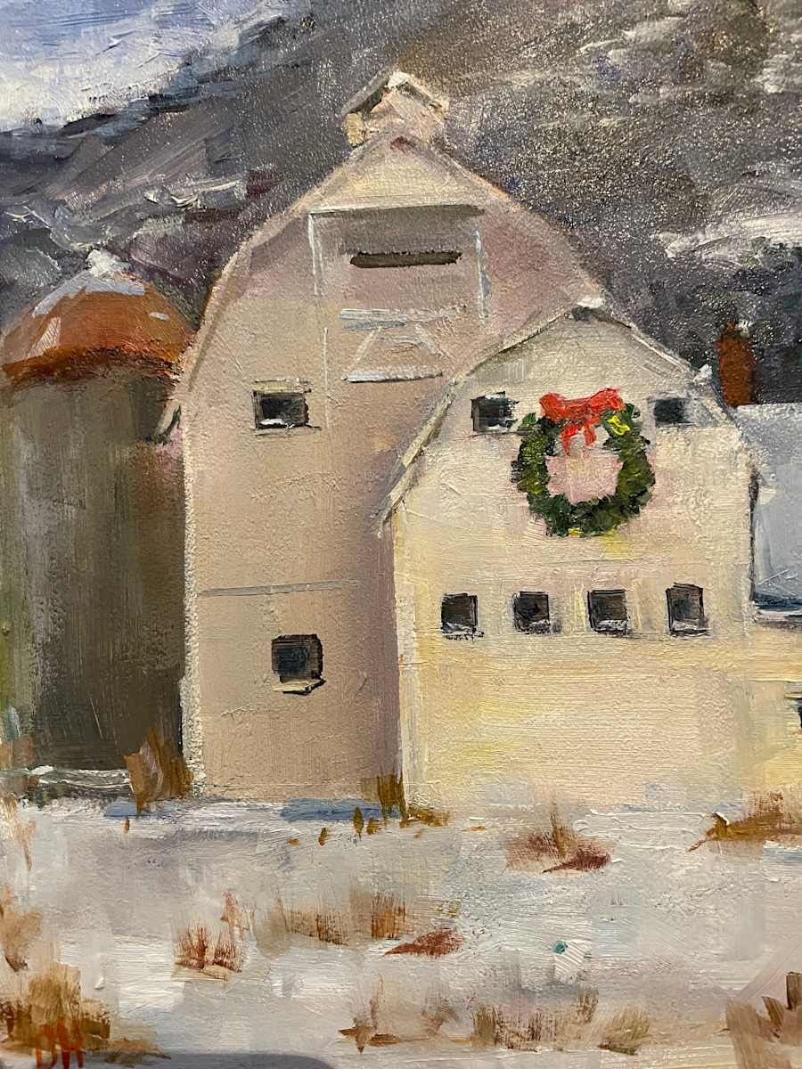 Barn In December by Olga Hegner, Image 1.