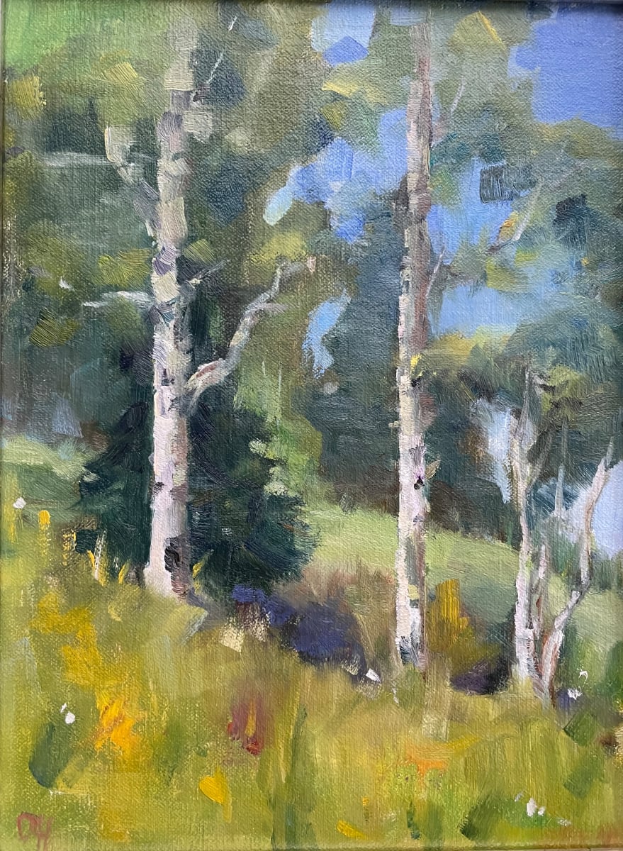 Idaho Aspens by Olga Hegner 