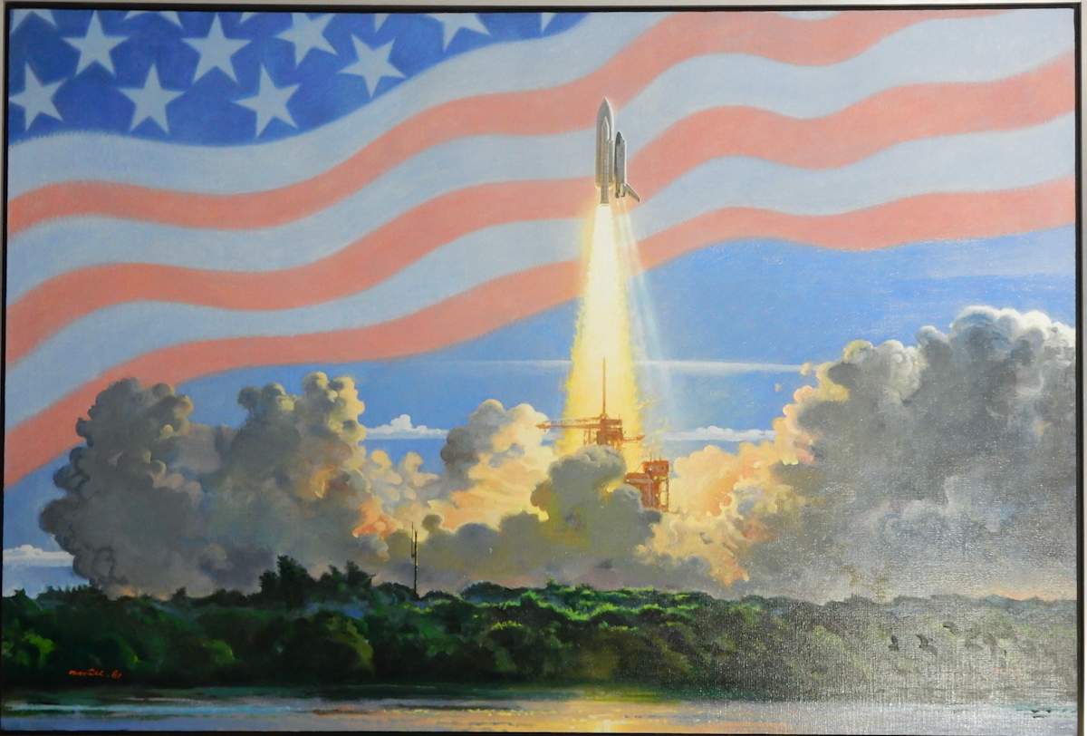 Hail Columbia, April 12, 1981 by Robert T. McCall 