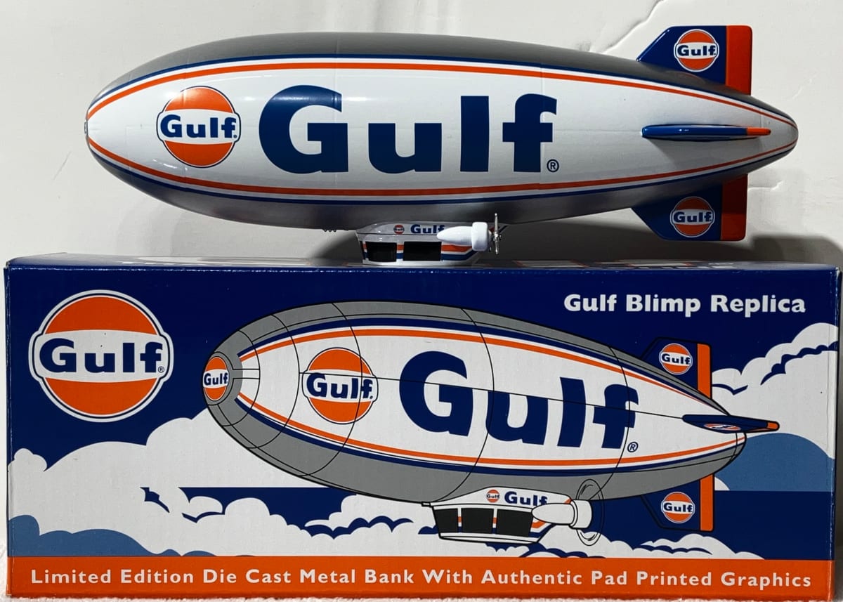 Gulf Blimp Replica Bank, Image 1.