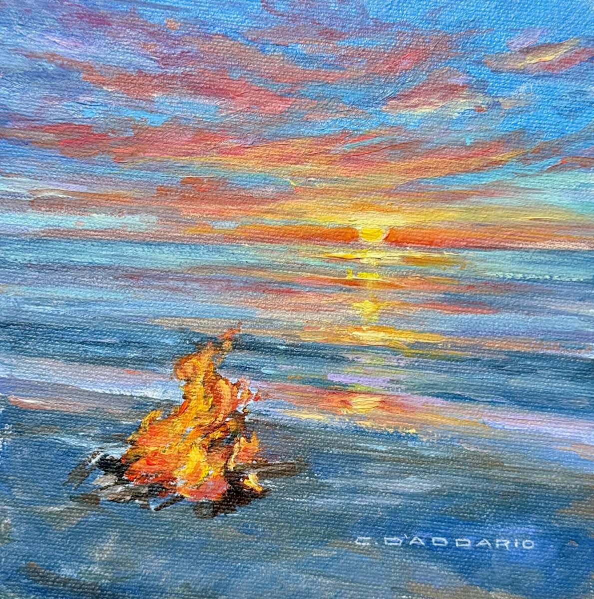 Sundown Bonfire by Christine DAddario 