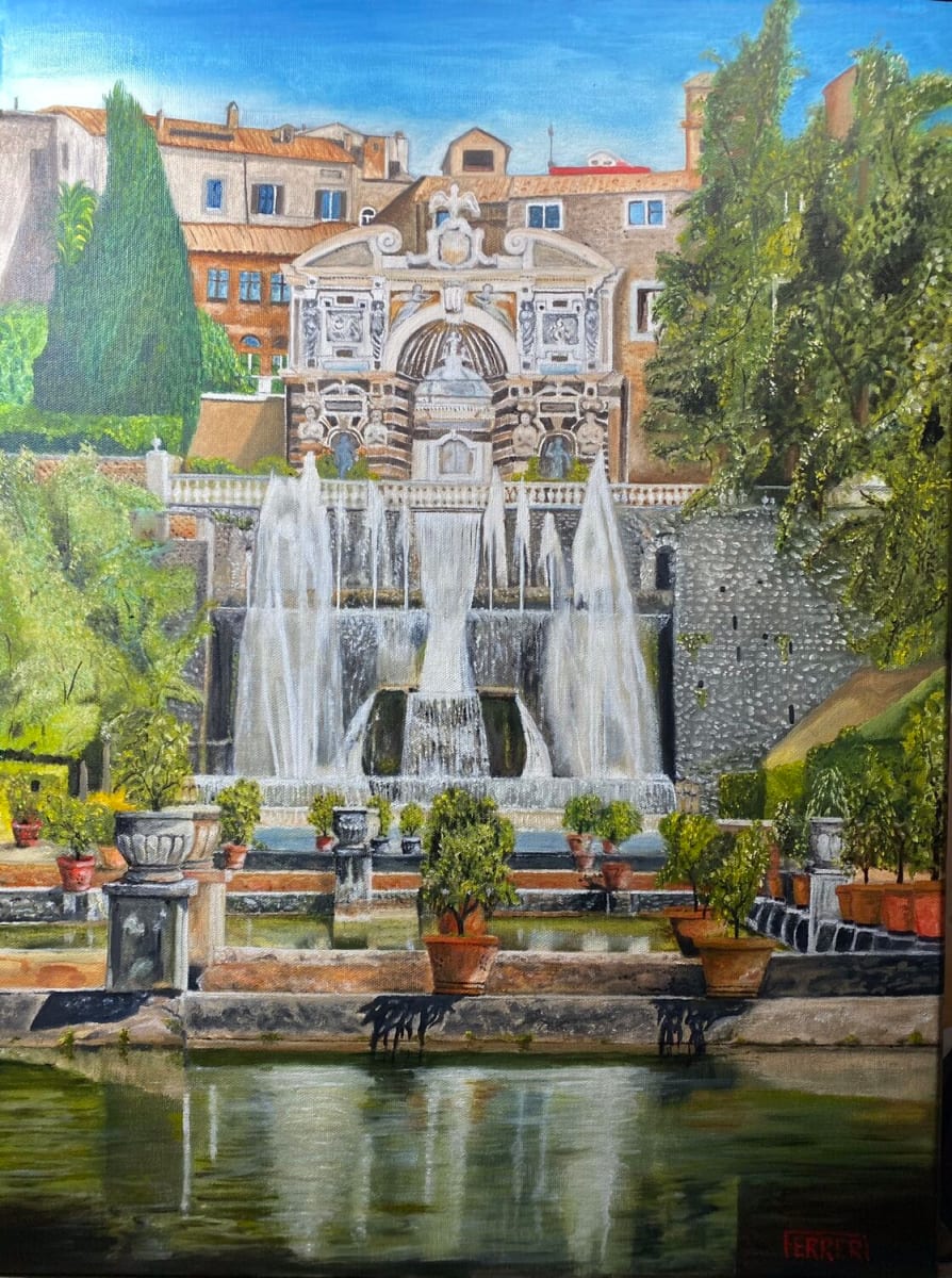Tivoli  Fountain by Giuseppe Ferreri 