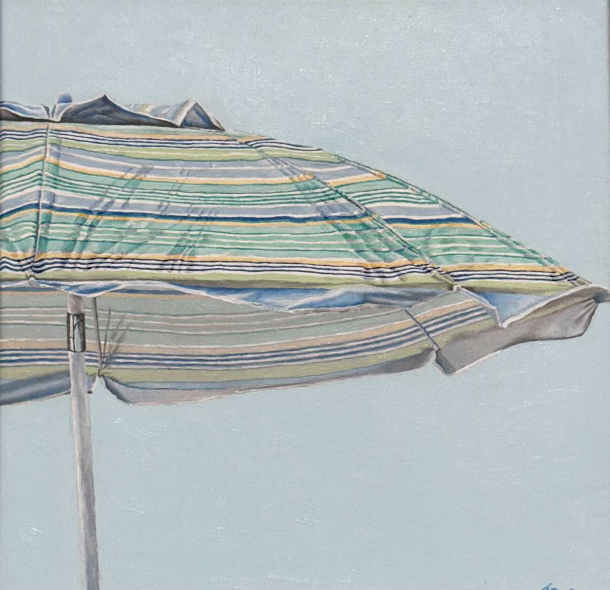 Aqua Umbrella #3, August 14th by Jacqueline DuBarry 