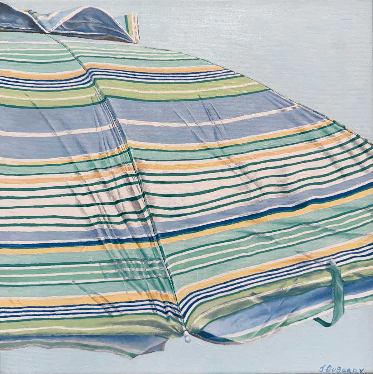 Aqua Umbrella #2 August14th by Jacqueline DuBarry 