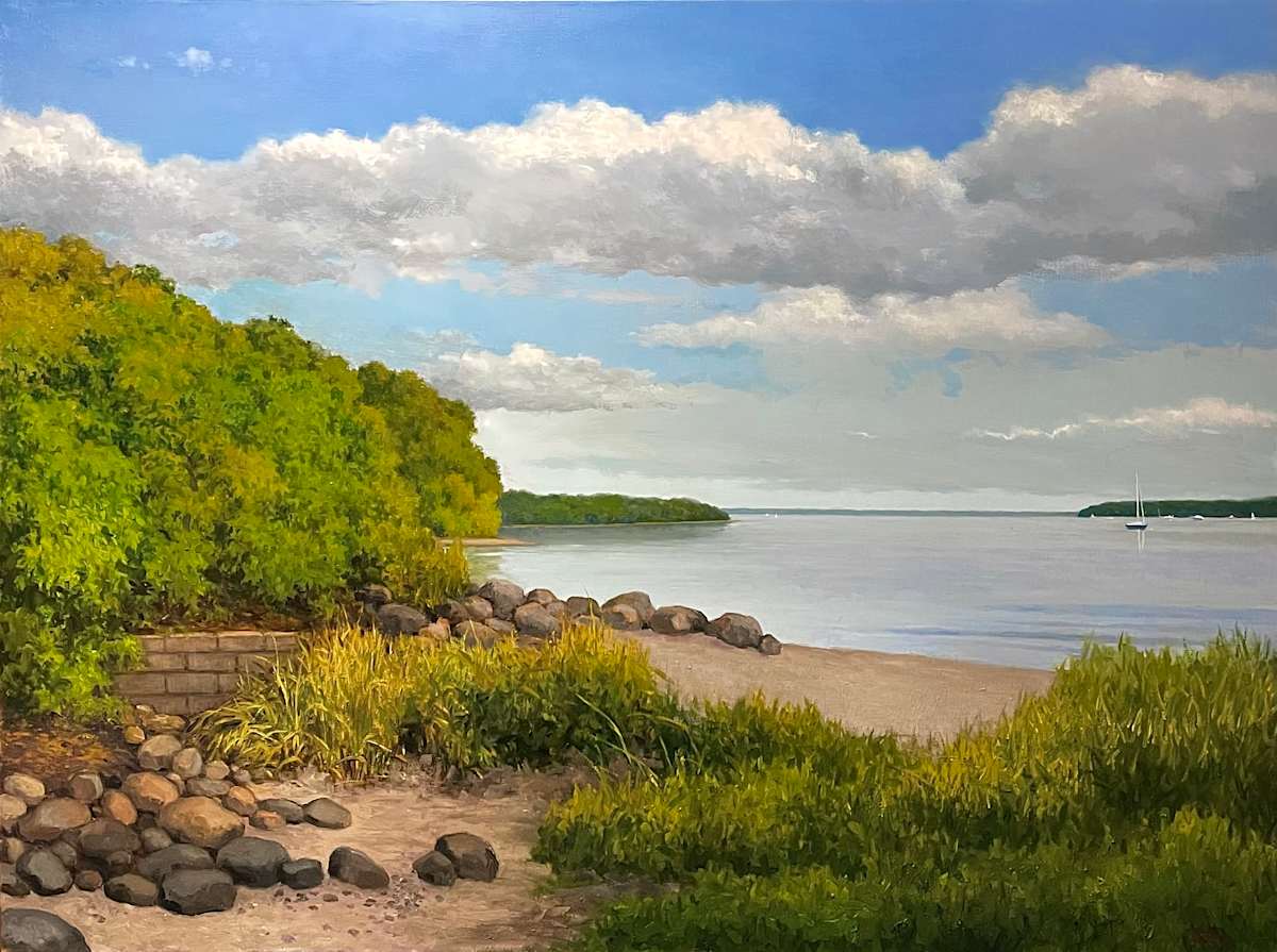 Morning on the Beach by David Peikon 