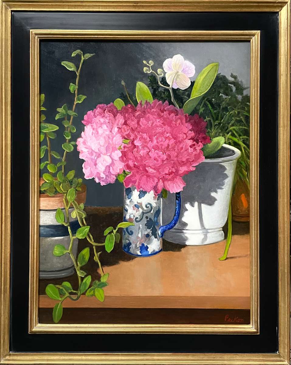 House Plants and Peonies by David Peikon, Image 1.