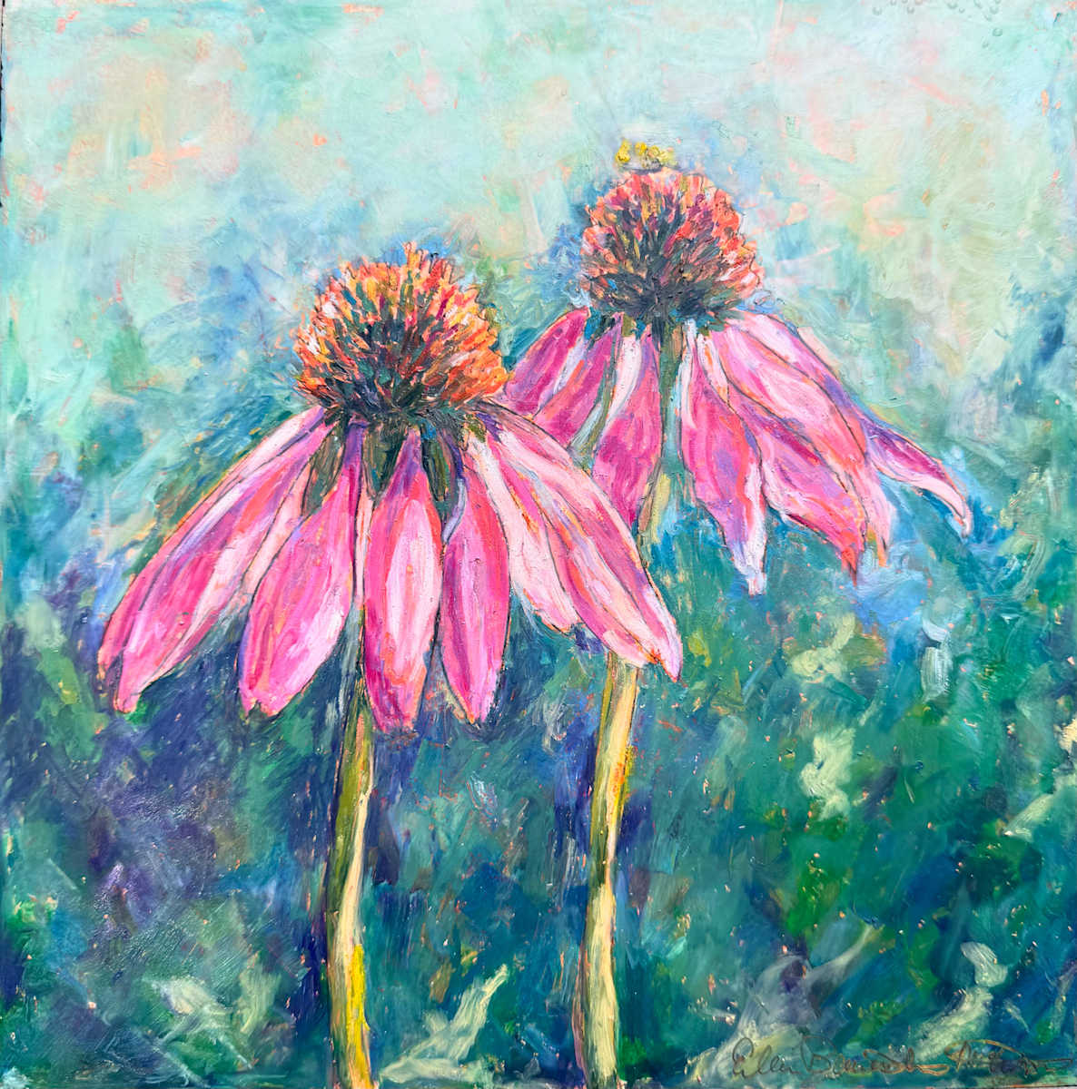 Coneflower Duet by Eileen Baumeister McIntyre, Image 1.