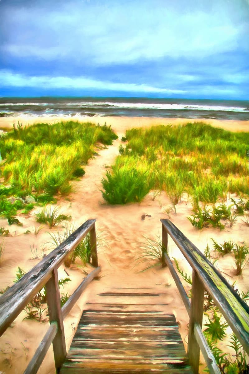 Path to  The Beach by Jacques Everett Le Blanc 