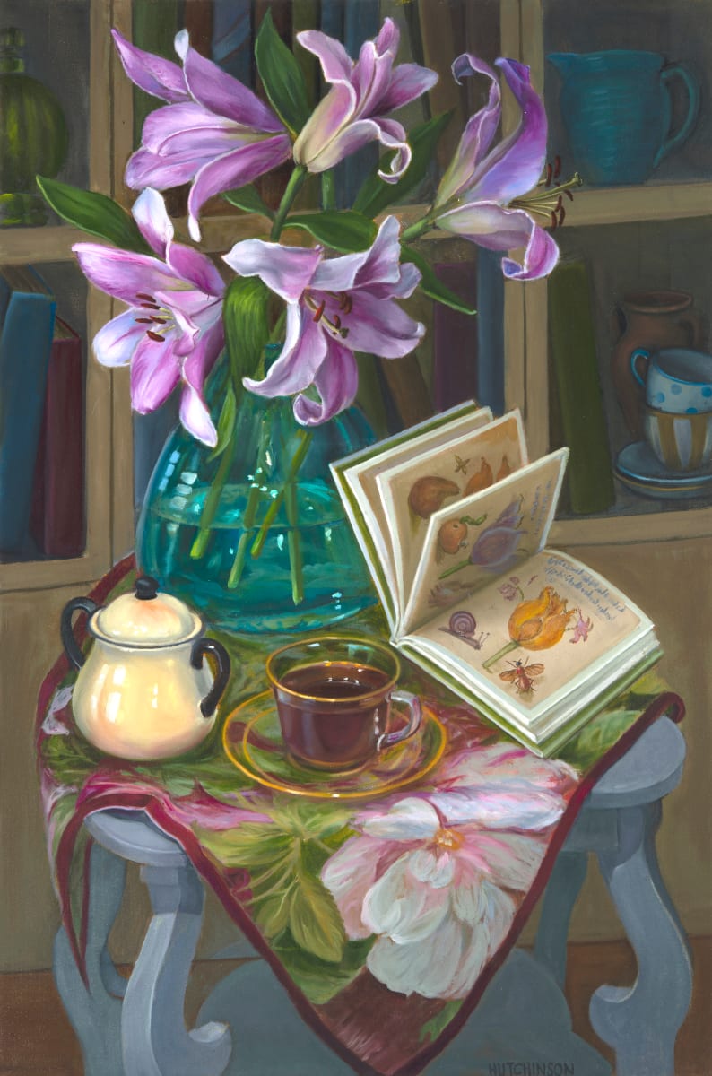 Lilies and Tea by Ellen Hutchinson 