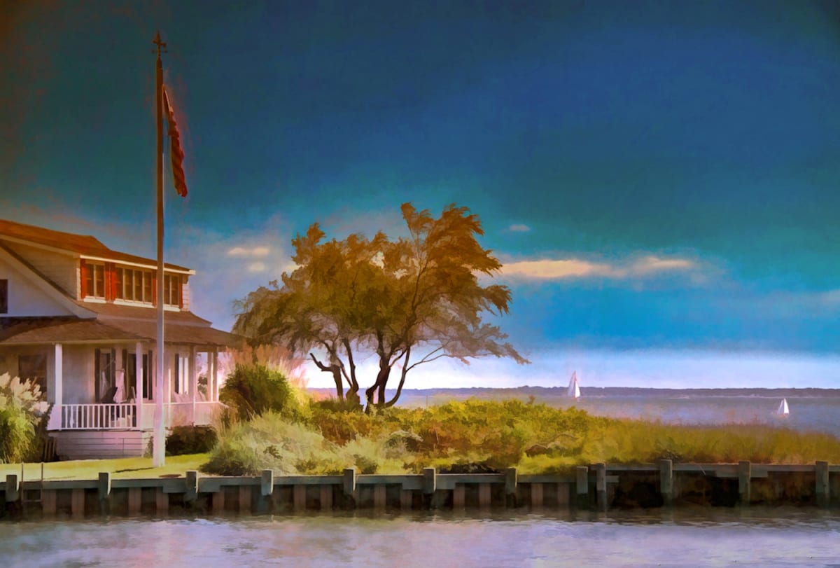 Sailboats by Jacques Everett Le Blanc, Image 1.