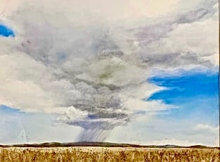 Plains, Wheat, and Sky by Rita Berschauer 