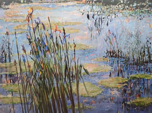 Shadow Blue Iris by David Gross 