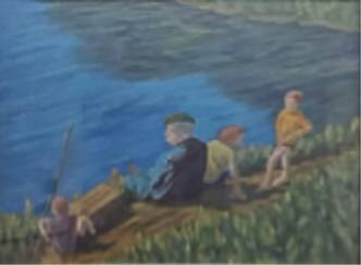 Down on a Bank by David Cross 